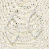 88640, MARQUISE SHAPE METAL EARRING