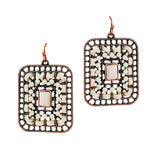 88655, WESTERN RECTANGLE EARRING