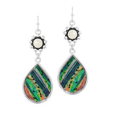 Teardrop Abalone Dangle Earring