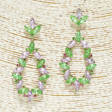 88674, MARQUISE ACCENT RHINESTONE EVENING EARRING