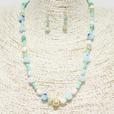 88728, HANDMADE BEAD N FRESHWATER PEARL NECKLACE
