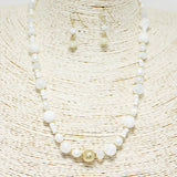 88728, HANDMADE BEAD N FRESHWATER PEARL NECKLACE