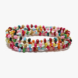 Multi Layered Beaded Stretch Bracelet