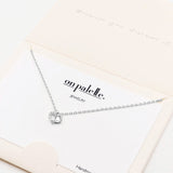 88761, DAINTY PAVE CZ HEART PENDANT NECKLACE