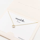 88761, DAINTY PAVE CZ HEART PENDANT NECKLACE