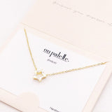 88763, DAINTY CZ STAR PENDANT NECKLACE