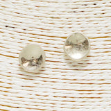 Round Hammered Metal Stud Earring