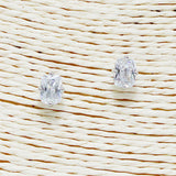 88849, BAGUETTE CUBIC ZIRCONIA STUD EARRING