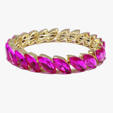 88857, MARQUISE ACCENT RHINESTONE STRETCH BRACELET