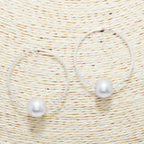 88869, BALL ACCENT HOOP EARRING