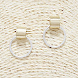 Round Metal Post Earring