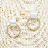 Round Metal Post Earring - view 2