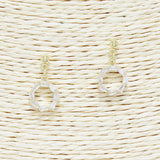 88872, ROUND BAGUETTE CUBIC ZIRCONIA EARRING