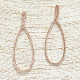 88883, PAVE TEARDROP RHINESTONE EARRING