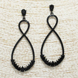 88884, TEARDROP ACCENT PAVE RHINESTONE EARRING