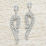 88885, MARQUISE ACCENT RHINESTONE EVENING EARRING