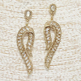 88885, MARQUISE ACCENT RHINESTONE EVENING EARRING