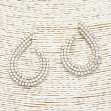 88890, PAVE RHINESTONE EVENING EARRING