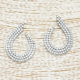 88890, PAVE RHINESTONE EVENING EARRING