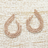 88890, PAVE RHINESTONE EVENING EARRING