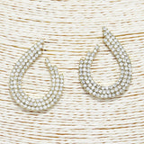 88890, PAVE RHINESTONE EVENING EARRING