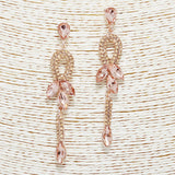 88893, MARQUISE ACCENT RHINESTONE DANGLE EVENING EARRING