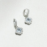 88916, CLOVER ACCENT CUBIC ZIRCONIA EARRING