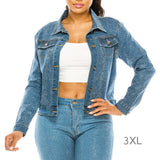 88959, BLING CRYSTAL EMBELLISHED DENIM JACKET