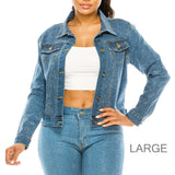 88959, BLING CRYSTAL EMBELLISHED DENIM JACKET