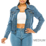 88959, BLING CRYSTAL EMBELLISHED DENIM JACKET