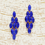 88961, MARQUISE ACCENT RHINESTONE EVENING EARRING