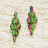 88961, MARQUISE ACCENT RHINESTONE EVENING EARRING