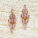 88961, MARQUISE ACCENT RHINESTONE EVENING EARRING