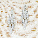 88961, MARQUISE ACCENT RHINESTONE EVENING EARRING