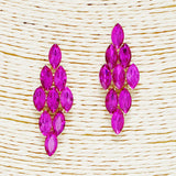 88961, MARQUISE ACCENT RHINESTONE EVENING EARRING