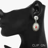 88987, WESTERN CONCHO CLIP ON EARRING