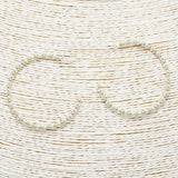 88994, 50MM BALL BEADED HOOP EARRING