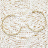 88994, 50MM BALL BEADED HOOP EARRING