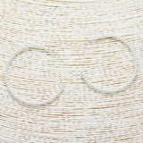 88994, 50MM BALL BEADED HOOP EARRING