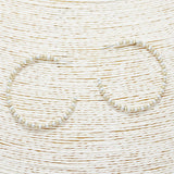 88994, 50MM BALL BEADED HOOP EARRING