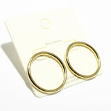 Round Open CUT Metal Earring