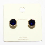 Crystal Stud Earring/gold Dipped - view 4