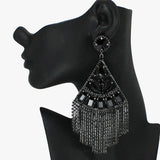 89018, CRYSTAL RHINESTONE EVENING EARRING