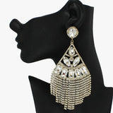 89018, CRYSTAL RHINESTONE EVENING EARRING