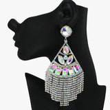 89018, CRYSTAL RHINESTONE EVENING EARRING