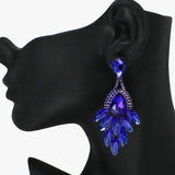 89021, MARQUISE ACCENT RHINESTONE EVENING EARRING