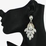 89021, MARQUISE ACCENT RHINESTONE EVENING EARRING