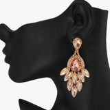 89021, MARQUISE ACCENT RHINESTONE EVENING EARRING
