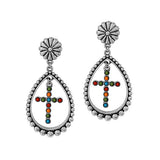 89028, WESTERN CROSS EARRING