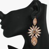 89036, MARQUISE ACCENT RHINESTONE EVENING EARRING